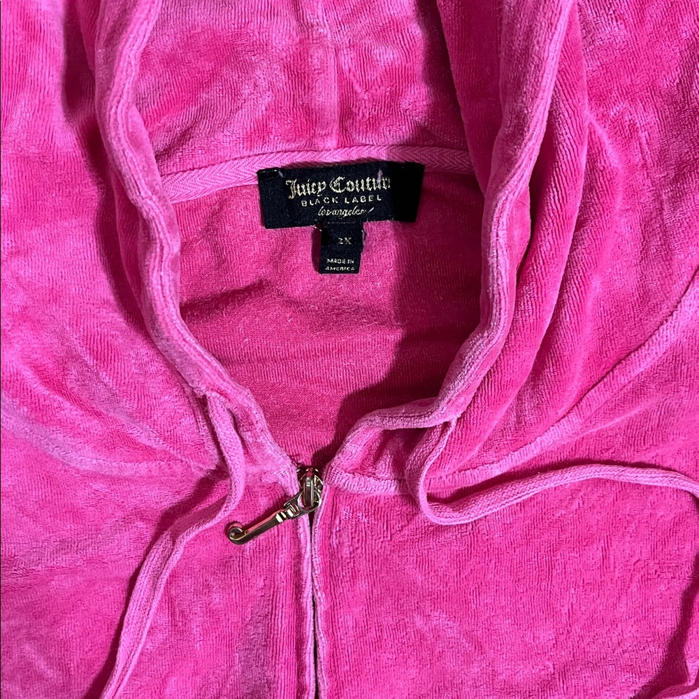 Used juicy couture black label hot Pink Set - Hoodie, Joggers & Shorts - Picture 9 of 16